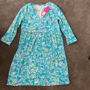 NWT Lilly Pulitzer Loran Dress “Turquoise Oasis” XS